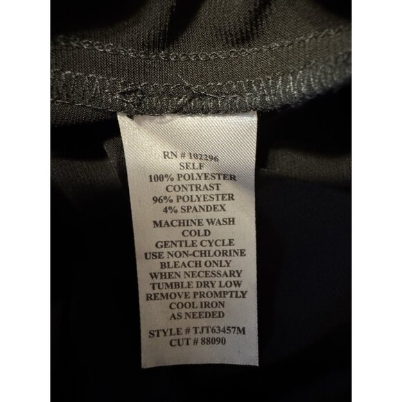 Connected Dress 14 Black Red Sheath Flowy Cape Wedding Party Cruise Event NEW - Picture 13 of 13